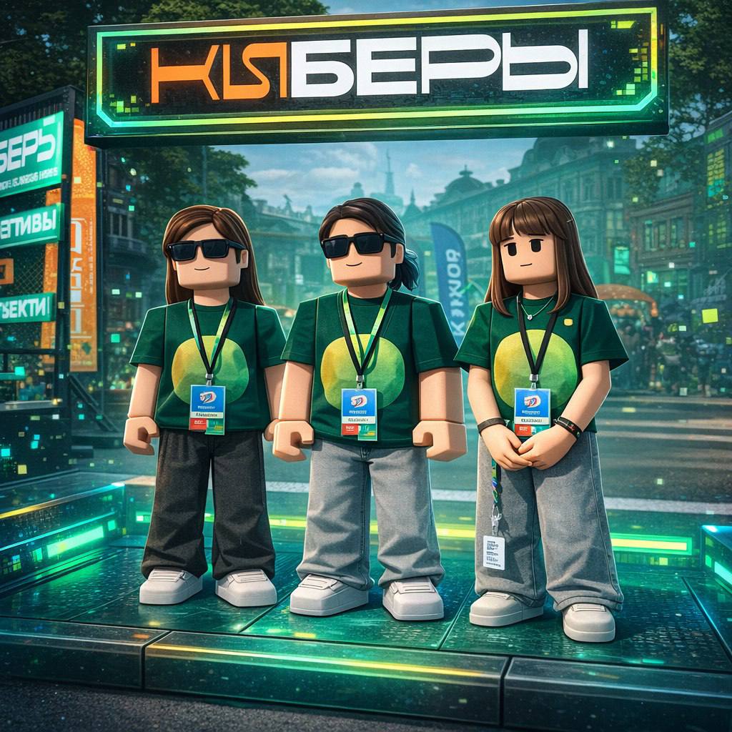 Киберы в стиле игры Roblox