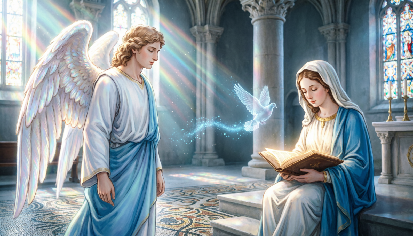 открытка благовещение нейросеть классика