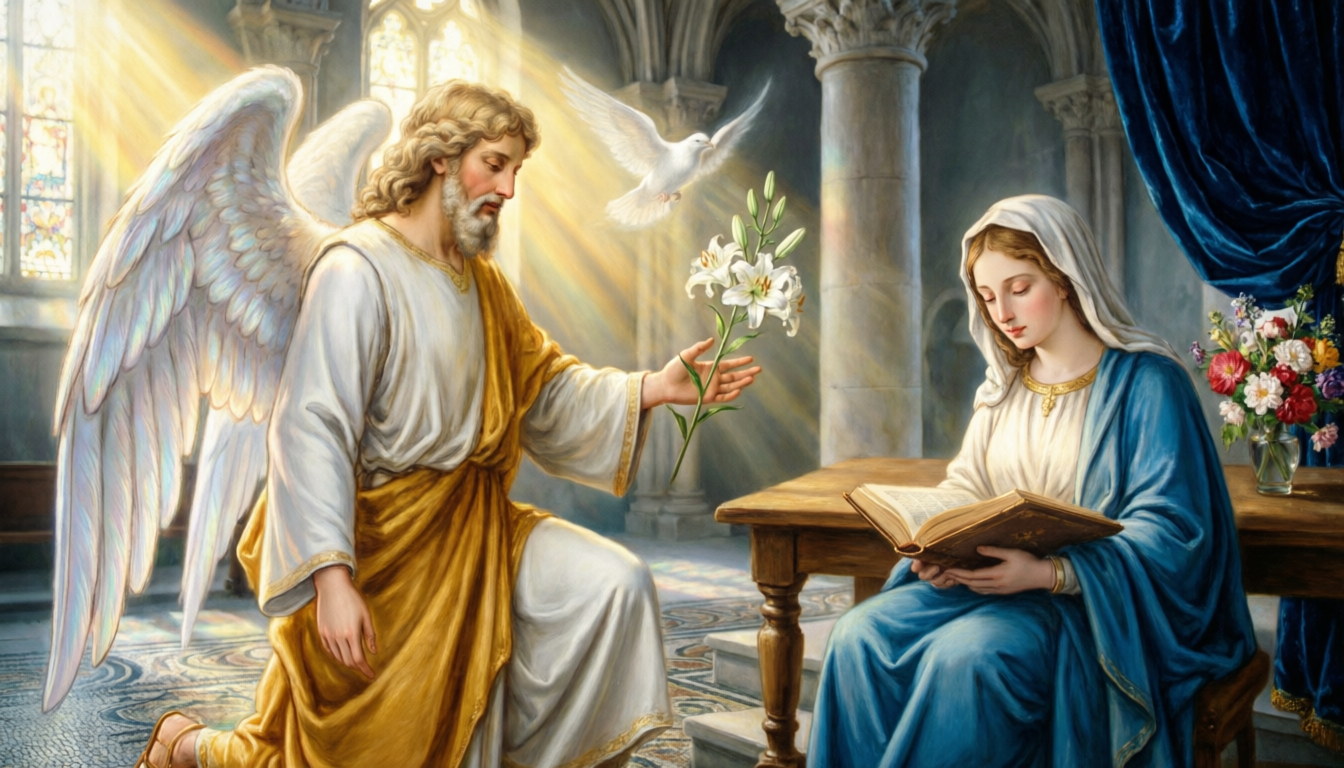 открытка благовещение нейросеть классика