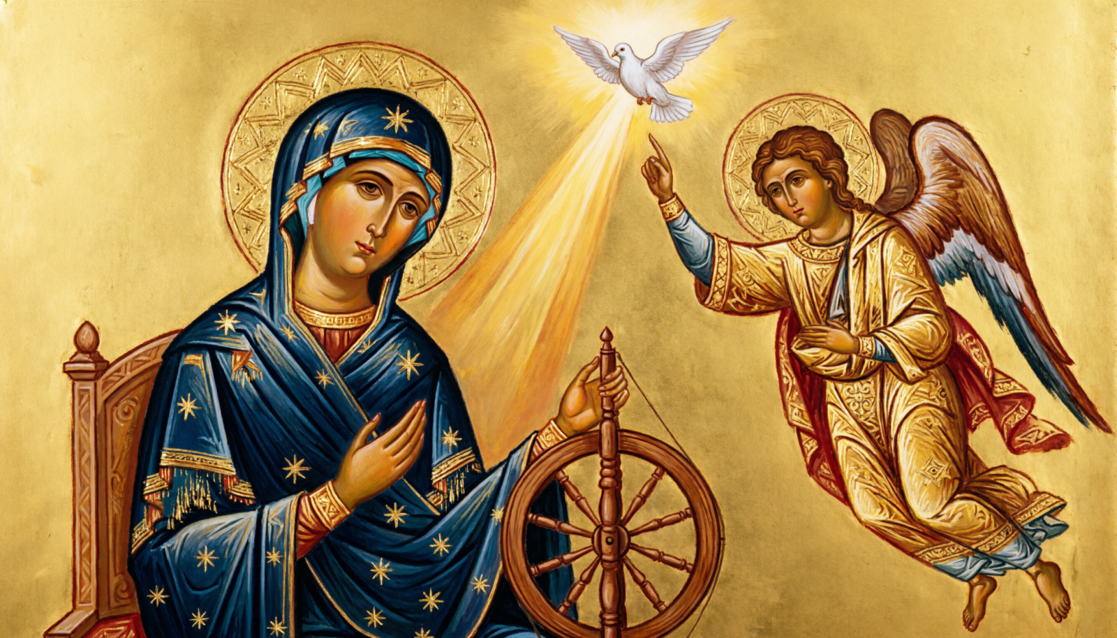 открытка благовещение нейросеть классика