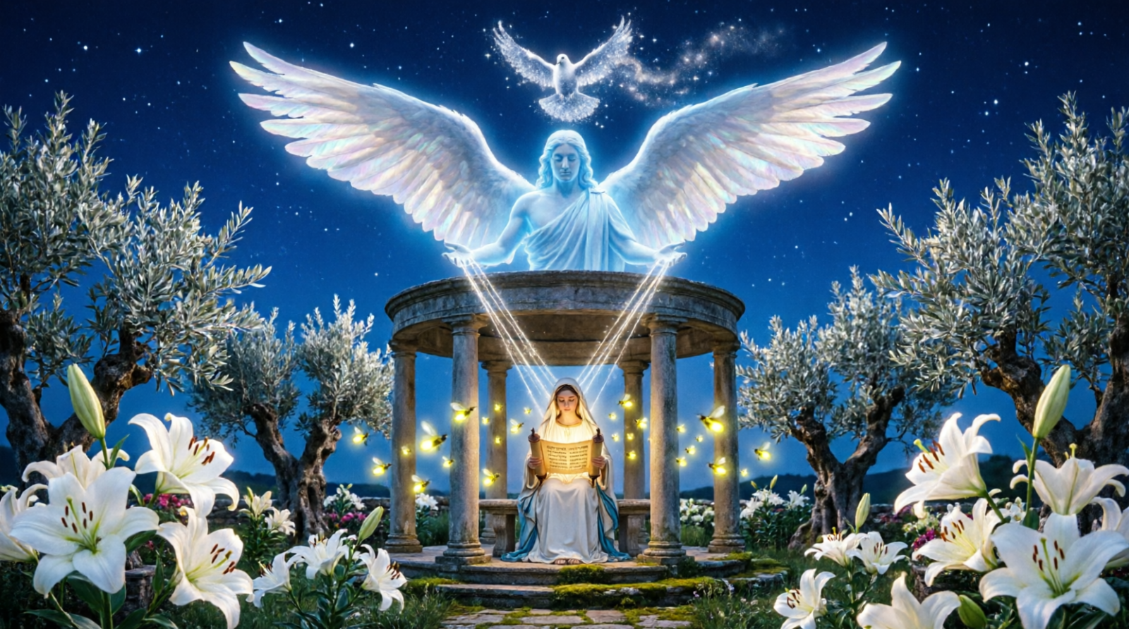 открытка благовещение нейросеть классика