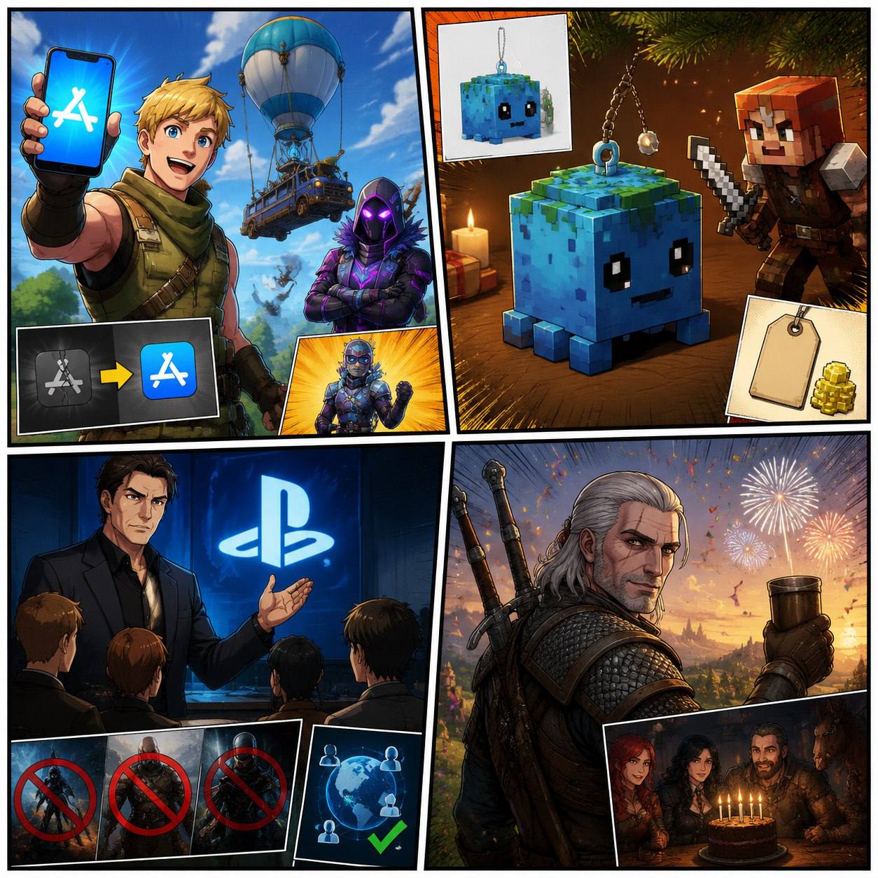 Кибердайджест за 19 мая: камбэк Fortnite, День Рождения Ведьмака 3: Дикая Охота, прекращение Sony выпускать однопользовательских игры на ПК.