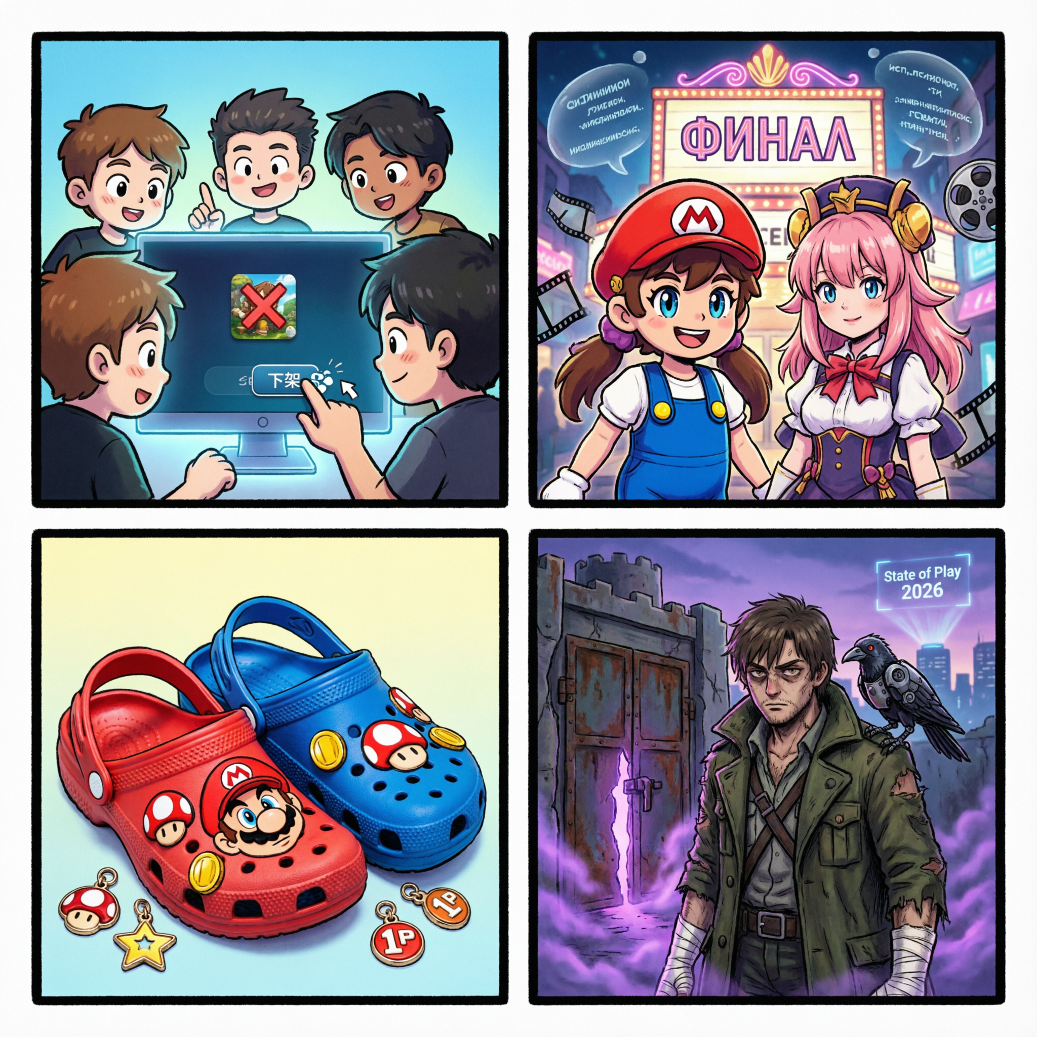 Кибердайджест за 4 июня: коллаба Crocs и Mario, тизер игры ILL, финал аниме «Ателье колдовских колпаков» в кинотеатрах России и удаление бесплатной версии Pico Park