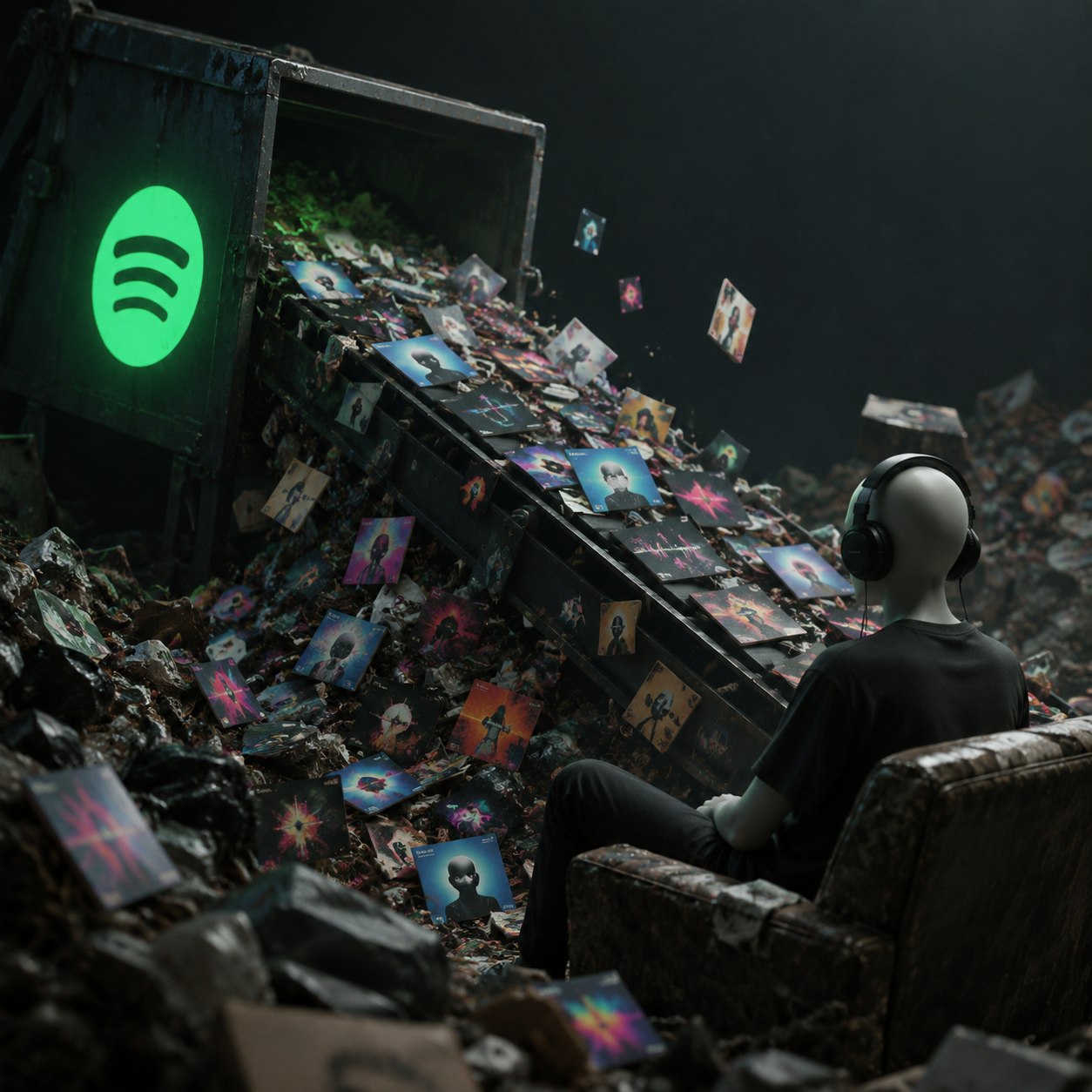 ИИ-треки оказались никому не нужны: феномен «Music Slop» на Spotify